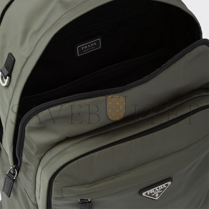 PRADA RE-NYLON AND SAFFIANO LEATHER BACKPACK 2VZ048 (43.5*31*20cm) 